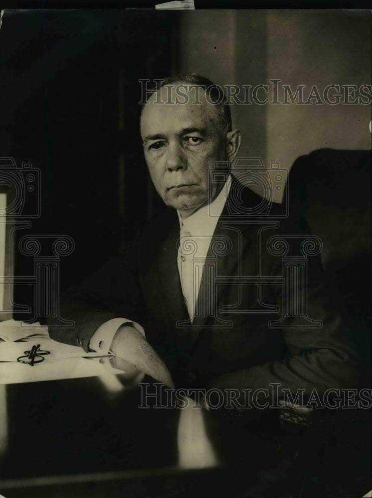 1922 Press Photo Charles C McChord Chairman Interstate Commerce Comm