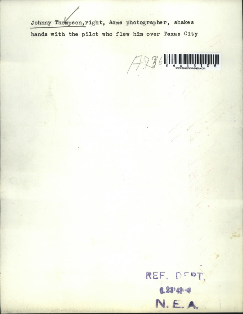 1948 Press Photo Johny Thompson,Acme Photographer