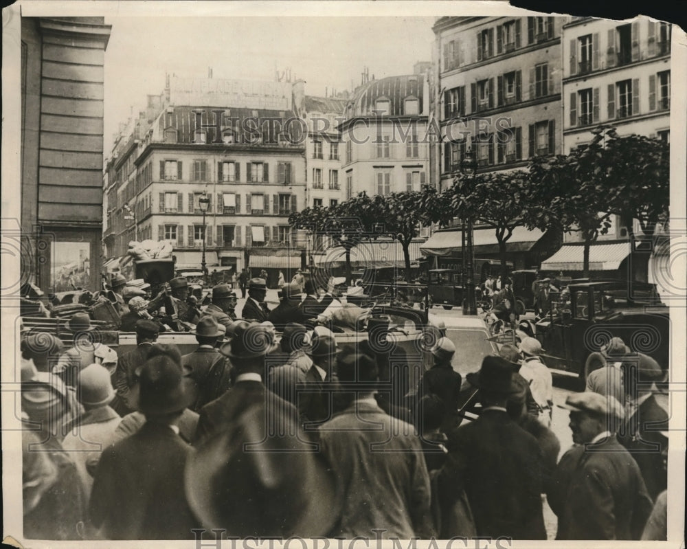 1927 Press Photo Paris France American Legionaires on a tour