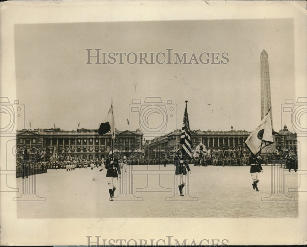 1927 Press Photo American Legion NC delegates in Paris France