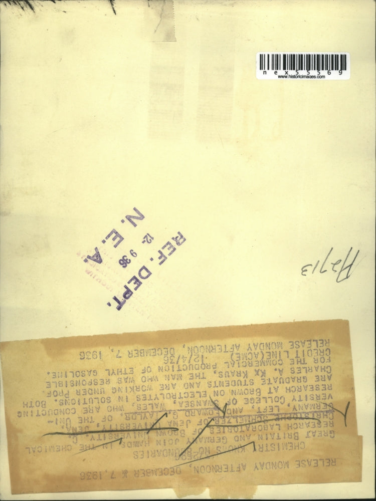 1936 Press Photo Christophe Schmelzer & Edward Taylor, students of Prof. Kraus