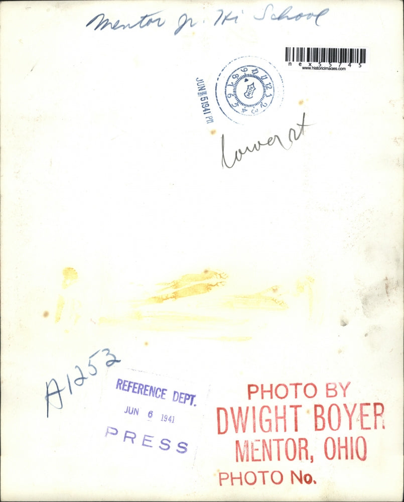 1941 Press Photo Mentor Jr. High School