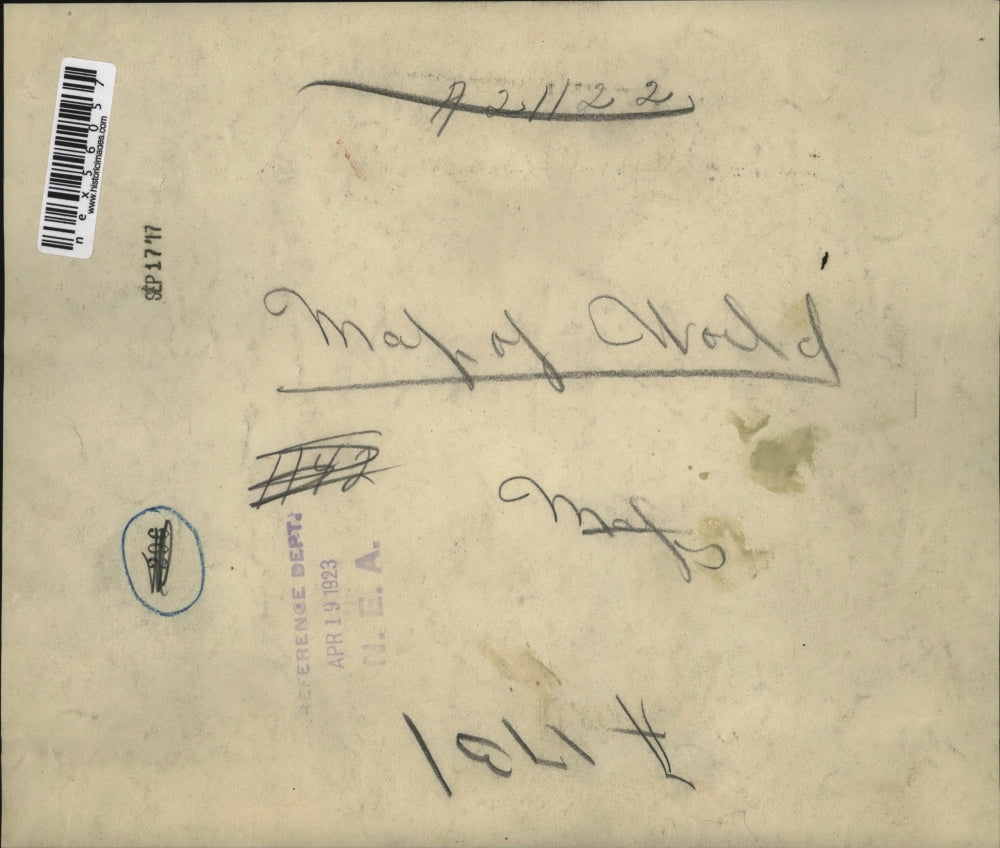 1923 Press Photo A globe map of the world