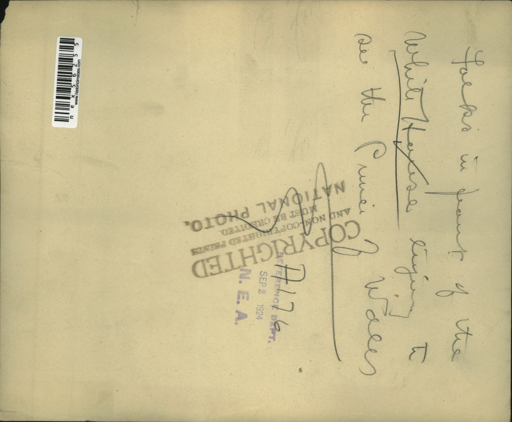 1924 Press Photo Crowds at White House in Wash Dc to see Prince of Wales