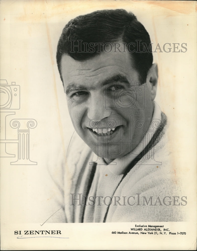 1961 Press Photo S record shop singeri Zentner