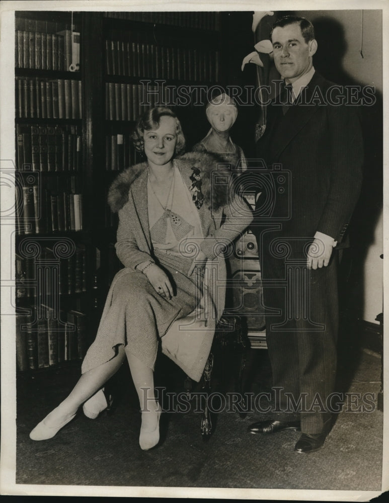 1932 Press Photo Frances Bosworth Niece of General C Dawes Dr Trevor D Stamp
