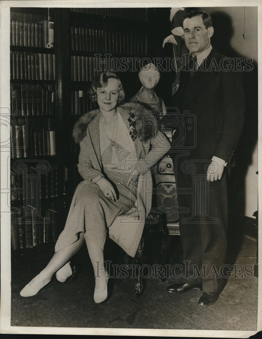 1932 Press Photo Frances Bosworth Niece of General C Dawes Dr Trevor D Stamp