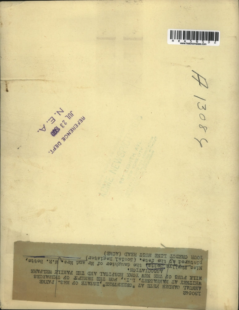 1930 Press Photo Toddler Phyllys Potts, Daughter New York Socialite W.R. Potts