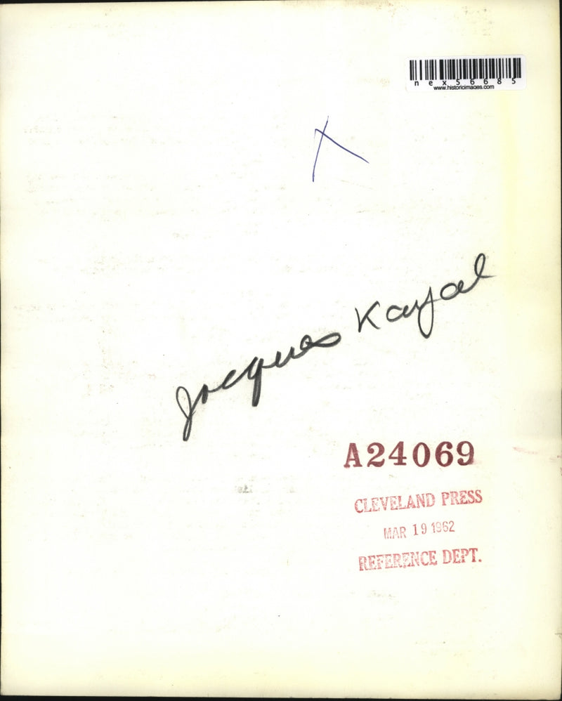 Load image into Gallery viewer, 1962 Press Photo Jacques Kayal musician - nex56685
