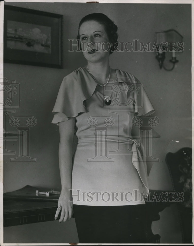 1935 Press Photo Miss Mary Jane Weeks of NYC