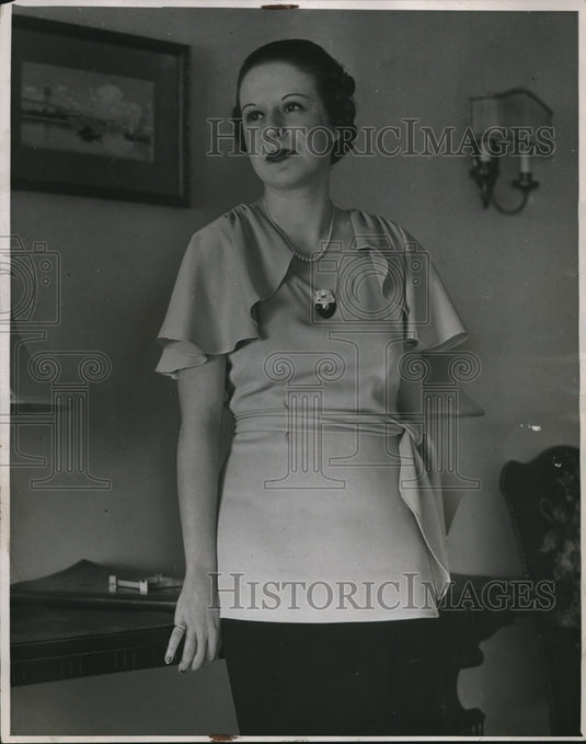 1935 Press Photo Miss Mary Jane Weeks of NYC
