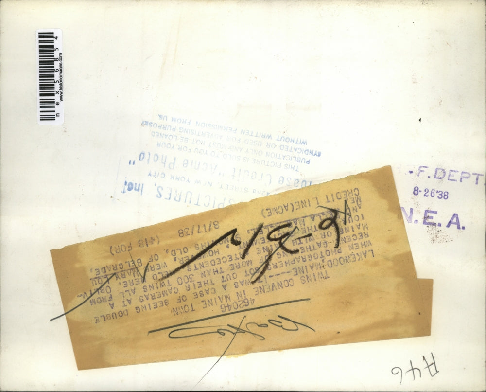 1938 Press Photo Lakewood Maine Tweins Mary Lou & Della MacAllen