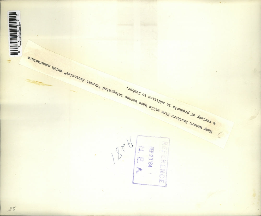 1964 Press Photo Southern Pine lumber mills & train for shipping