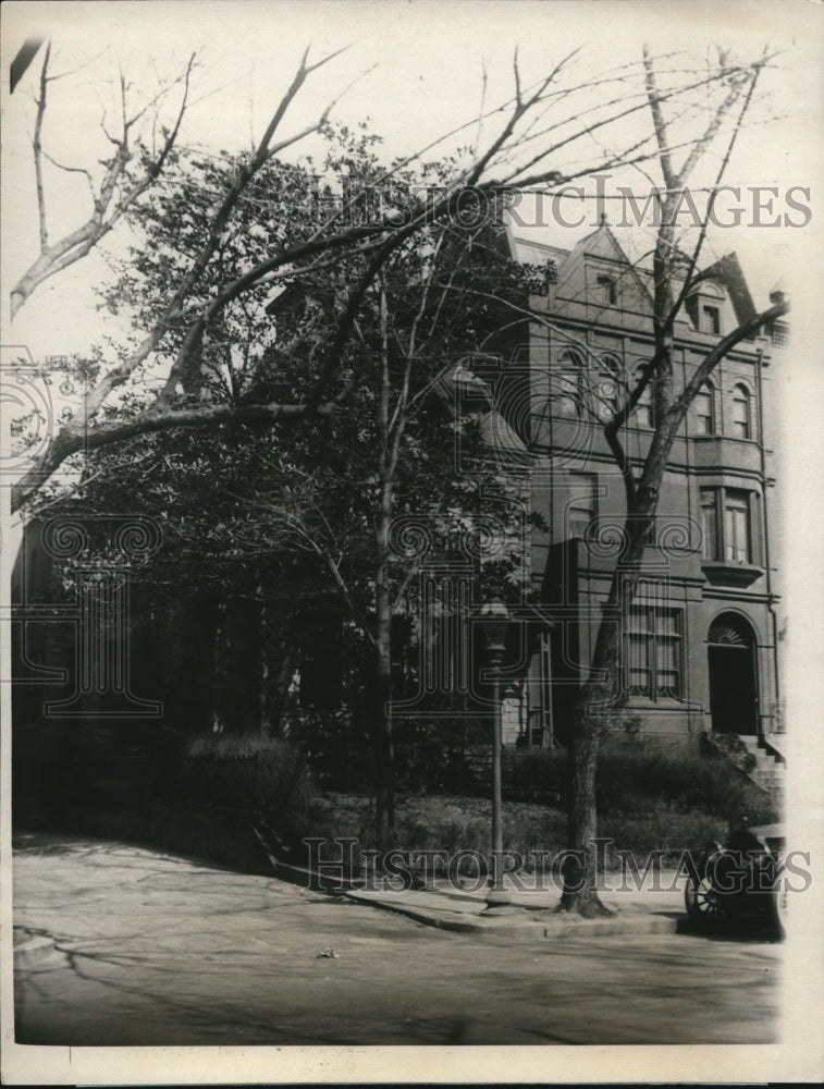 1924 Press Photo Wash DC House on X street for govt meetings