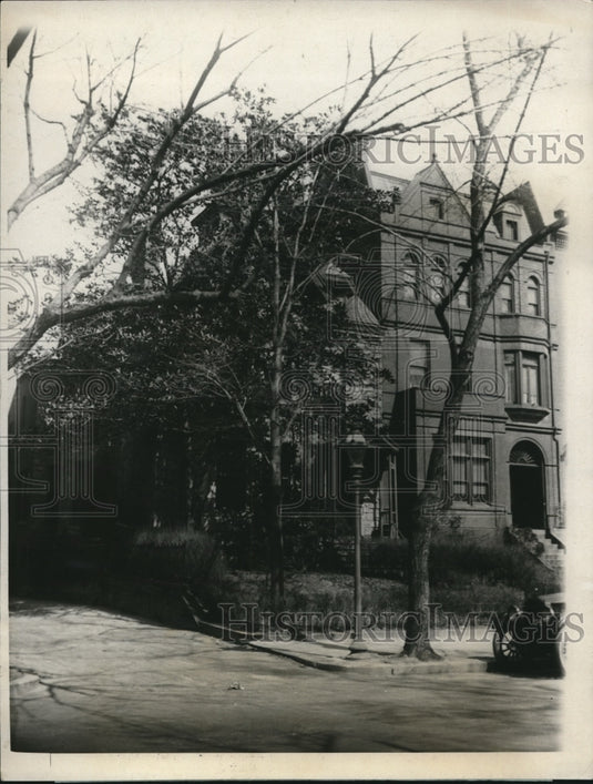 1924 Press Photo Wash DC House on X street for govt meetings