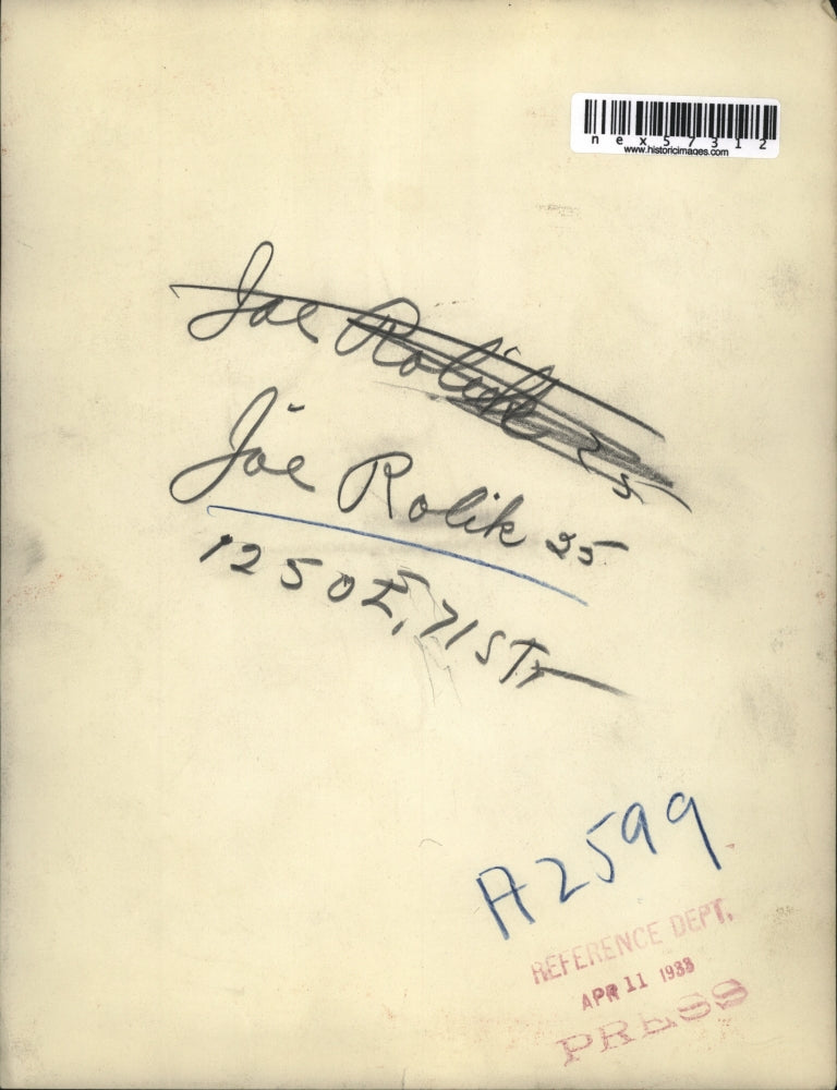 1938 Press Photo Joe Rolik 35 - nex57312