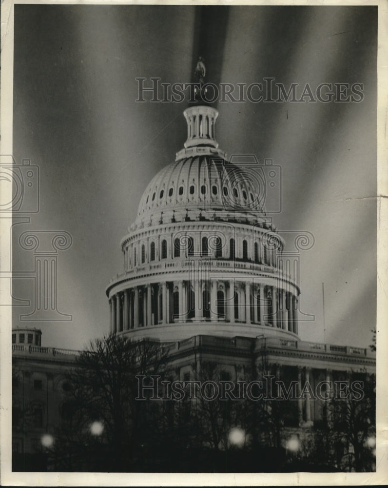 1938 Press Photo Washington Dc White House