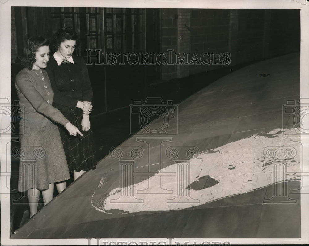 1941 Press Photo World's largest relief model of the United States