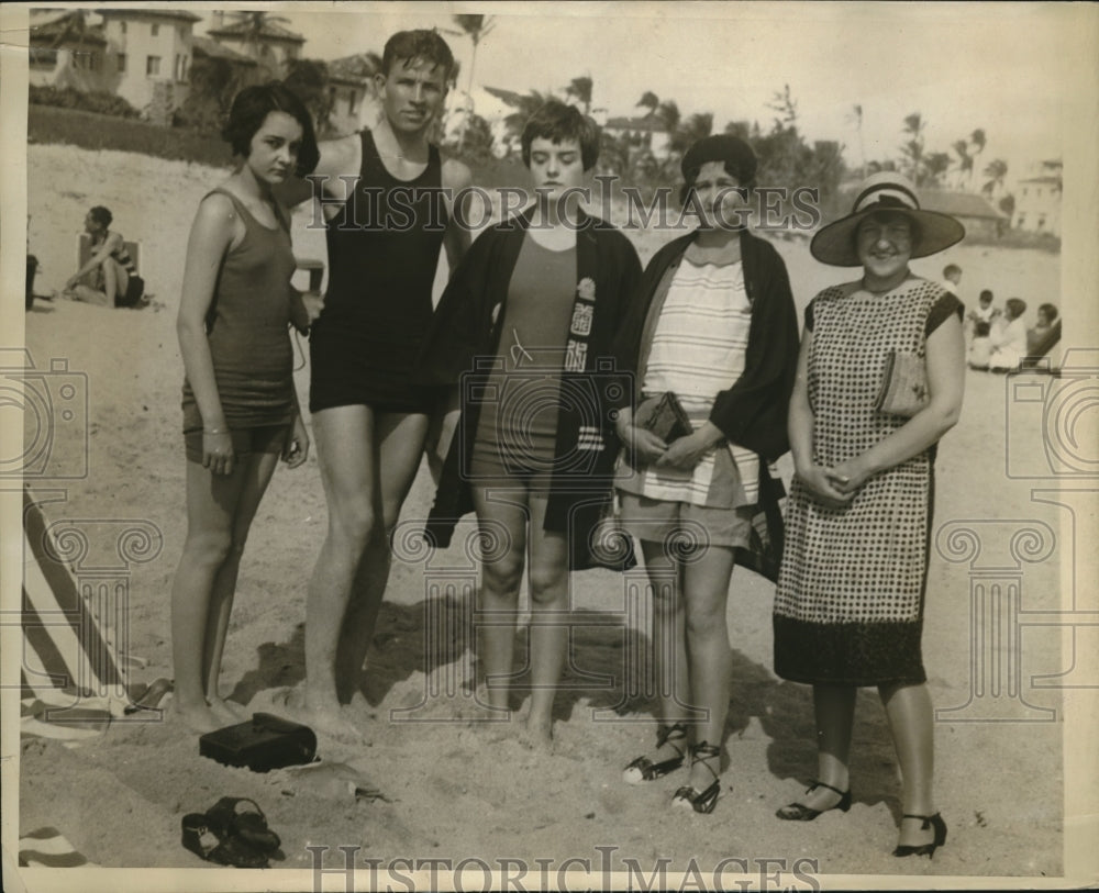 1927 Press Photo Sunny Sands at Palm Beach