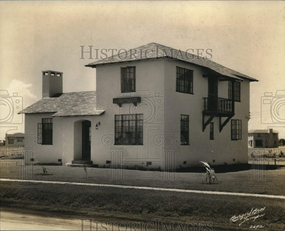 1929 Press Photo Home at Cleviston, Fla