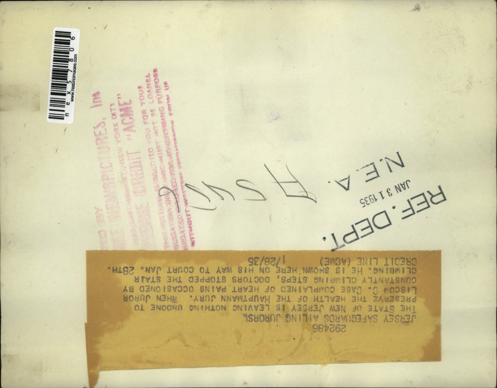 1935 Press Photo The Hauptman Jury - nex57806