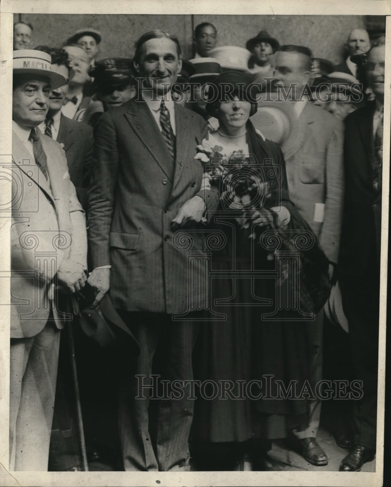1925 Press Photo Mr & Mrs William McAdoo US Secretary