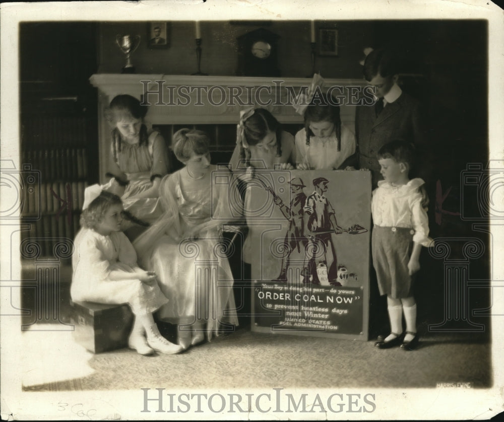 1918 Press Photo Mrs. Joseph Tumulty and her children
