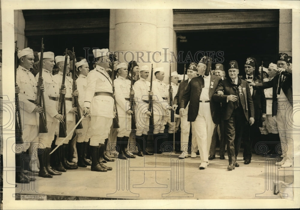 1923 Press Photo James McCandless, of Shriners, Leo Steuart & Almas Temple