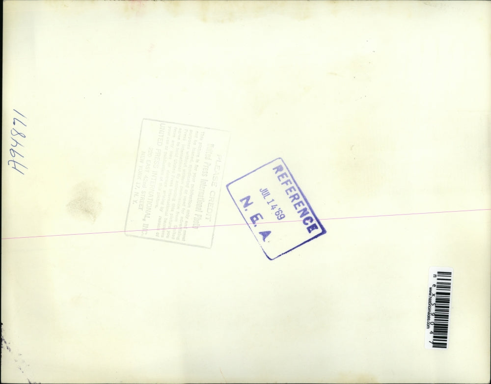 1969 Press Photo Springfield Mass American Intnatl College pres Adm John F Hines