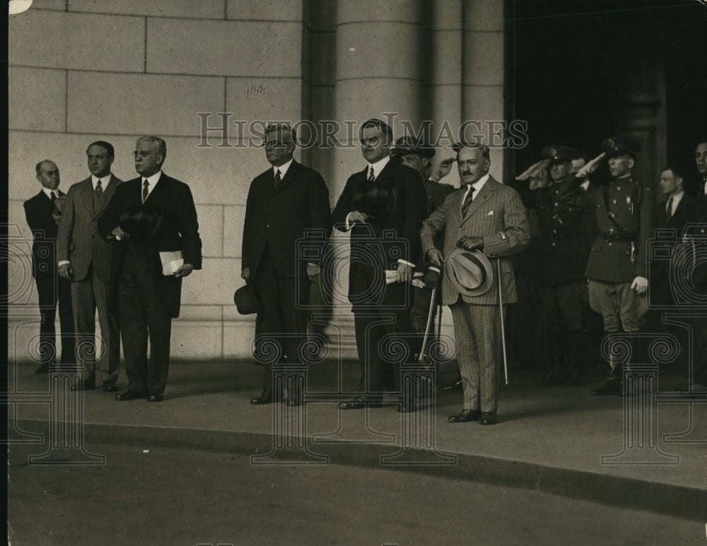 1925 Press Photo President Elect Gerardo Machado, arrival at Union Station