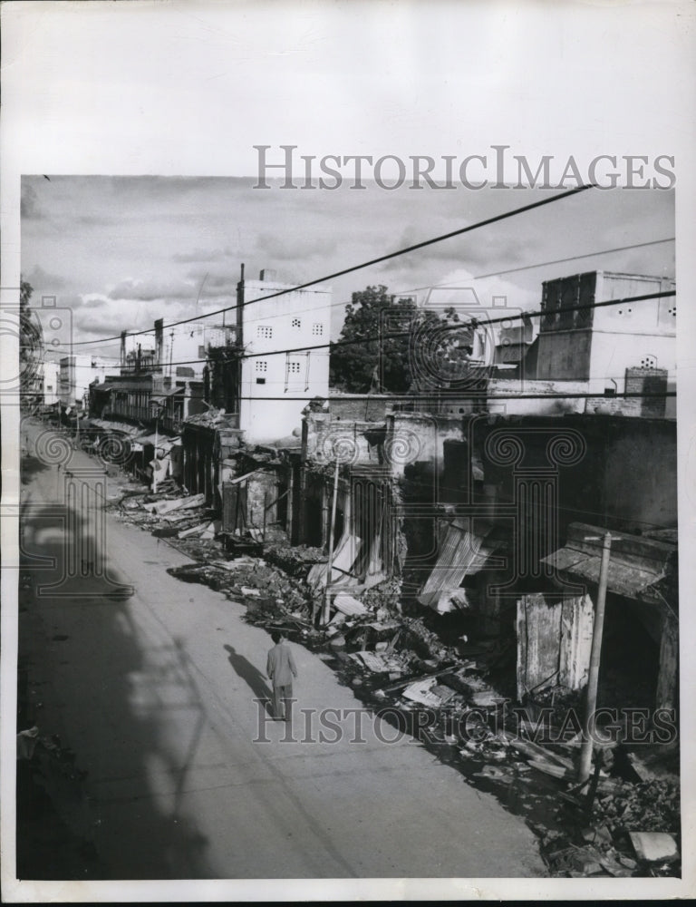 1947 Press Photo The Pahar Ganj section of New Delhi