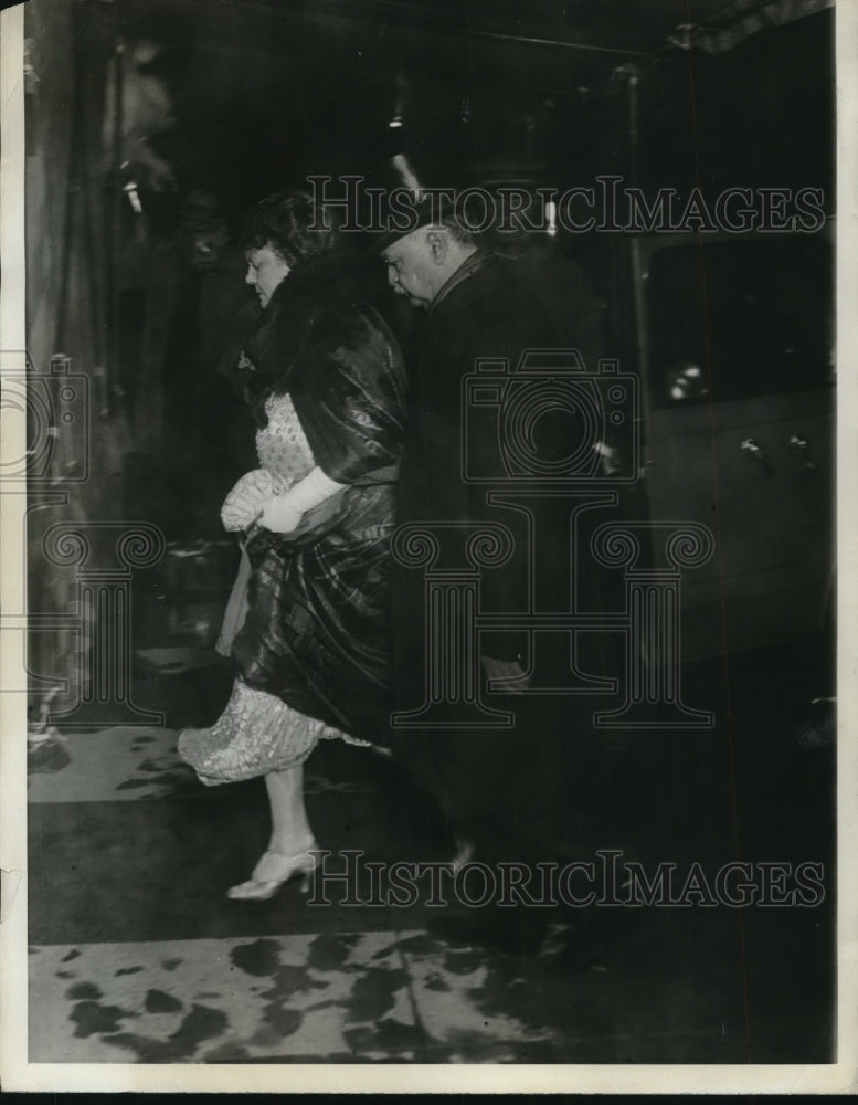 1929 Press Photo Vice President and Mrs Edward Gann at Pan American Union