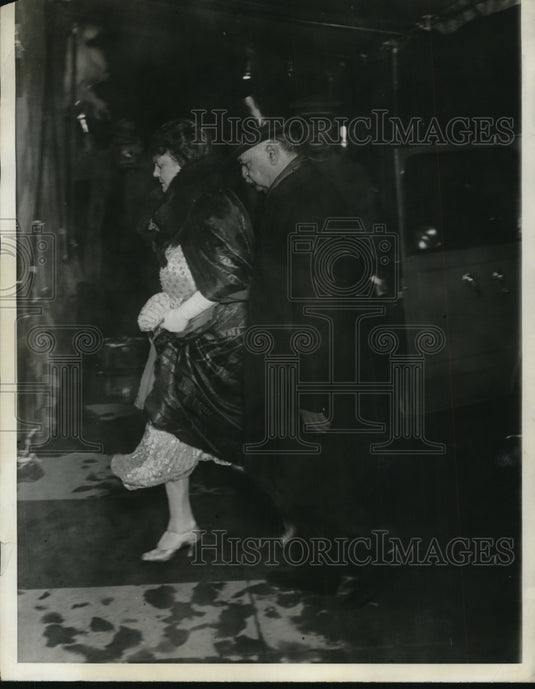 1929 Press Photo Vice President and Mrs Edward Gann at Pan American Union