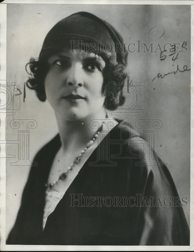 1929 Press Photo Italian Fascist Contessa Piccolomini