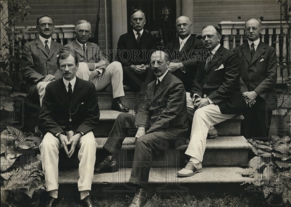 1921 Press Photo Williams College Mass LS Rowe, NH Davis,Prof Taissig