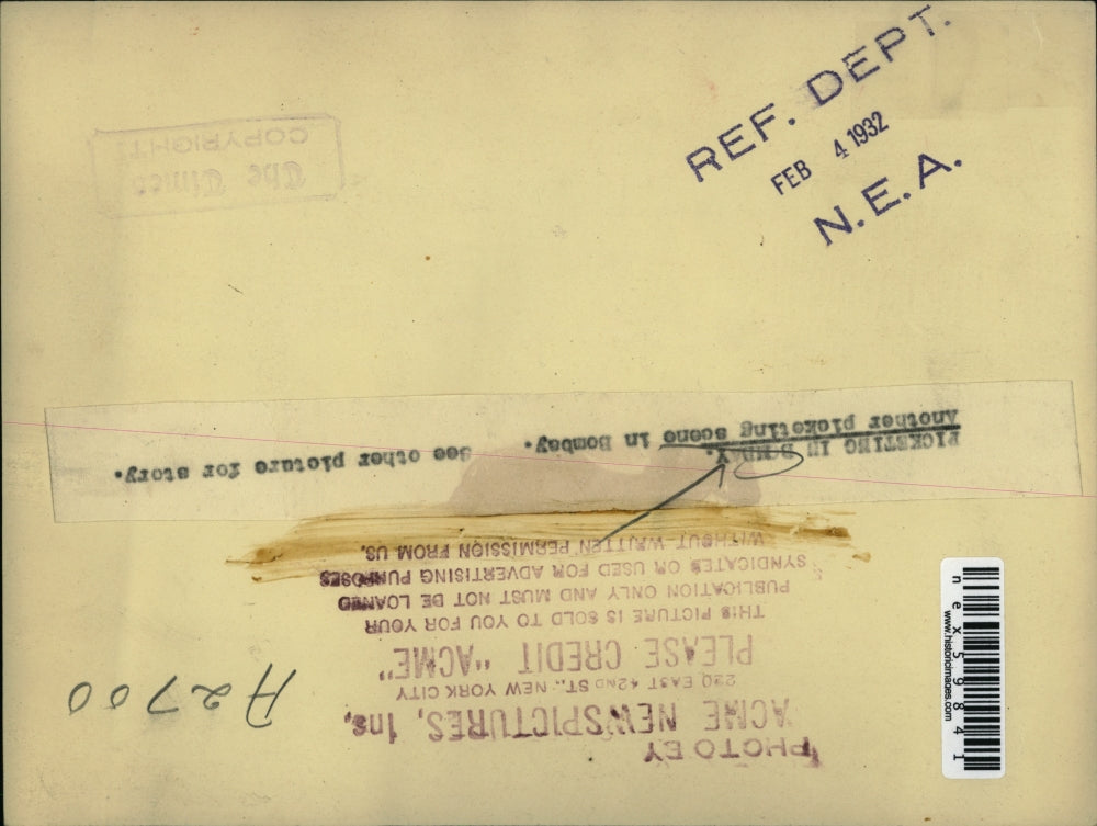 1932 Press Photo Picketing in Bombay - nex59841