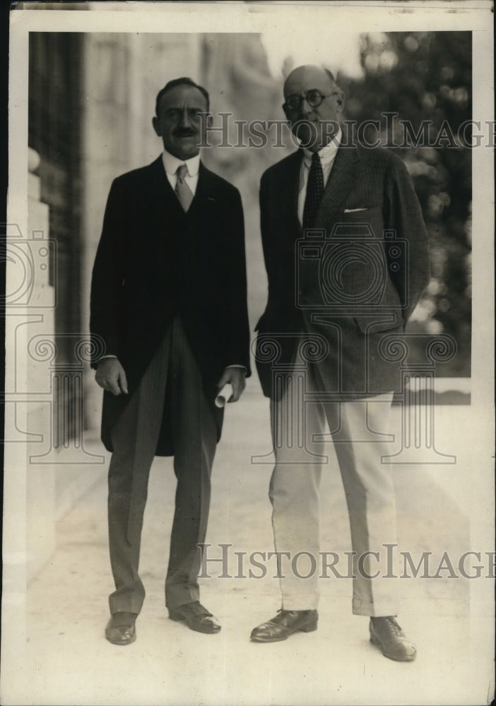 1920 Press Photo Dr. L.S. Rowe, and John Barrett