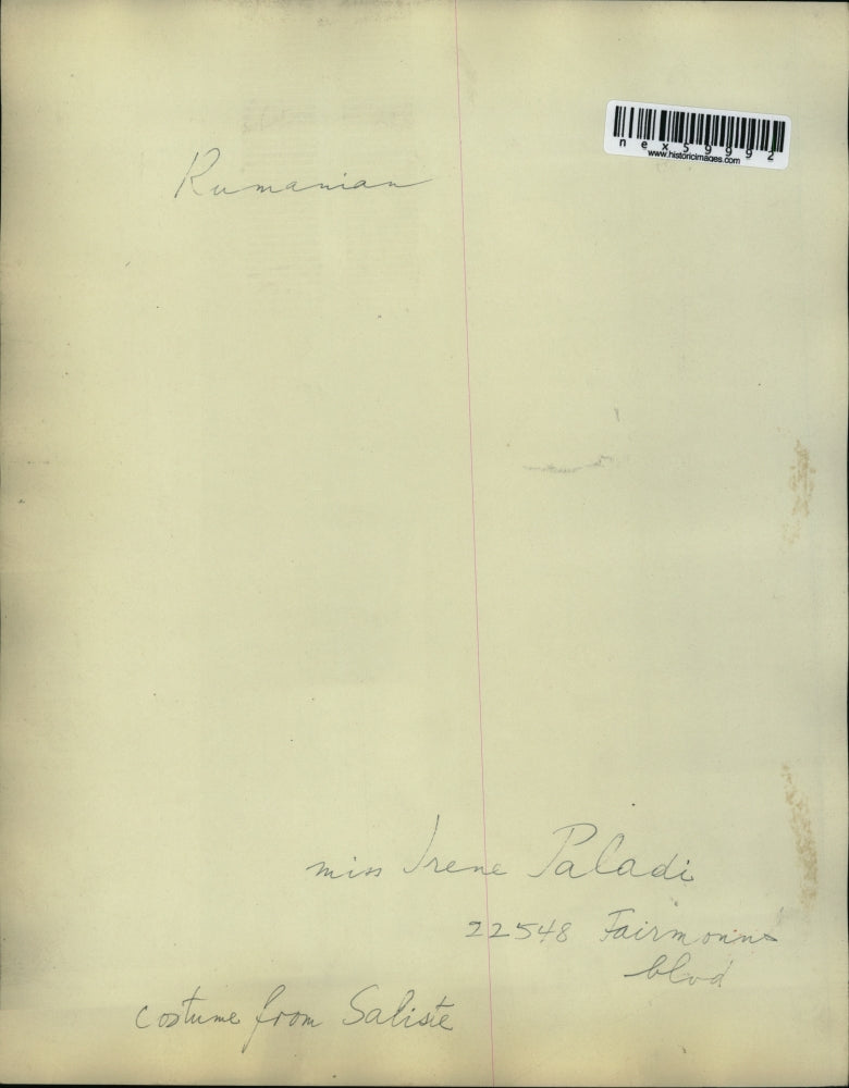 Press Photo Romanian Women in Traditional Saliste Costume / Dress