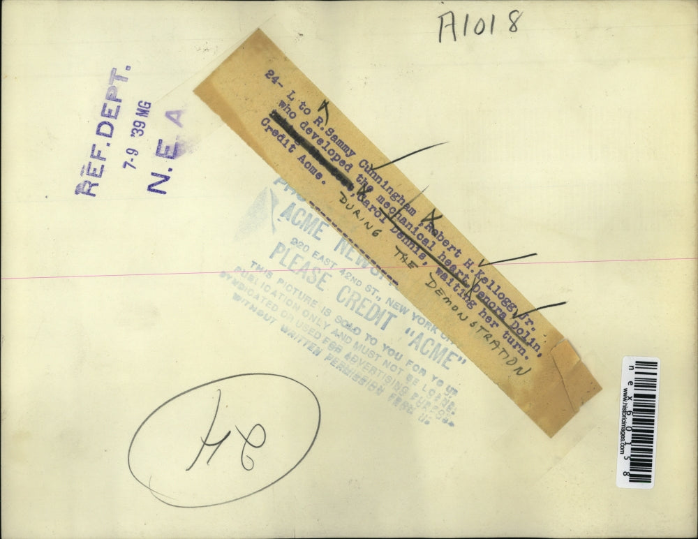 1939 Press Photo Sam Cunningham, Rbt Kellogg Jr, Denora Dolin,Carol Dennis