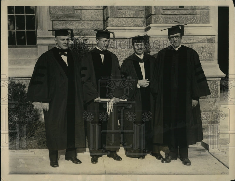 Load image into Gallery viewer, 1931 Press Photo Temple University Honorary Degree Recipients, Charles E. Beury
