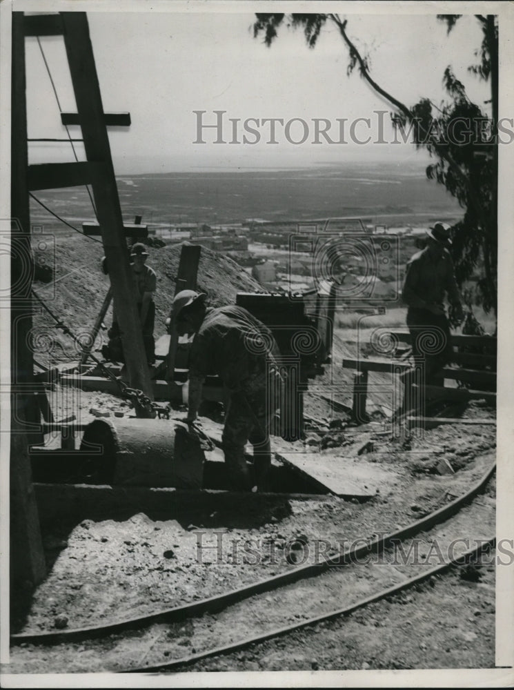 1937 Press Photo San Francisco Silver Vein Mine