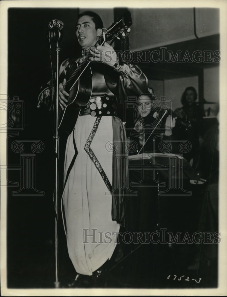 1935 Press Photo Jose Manzanares South American Band Leader WABC Columbia Radio