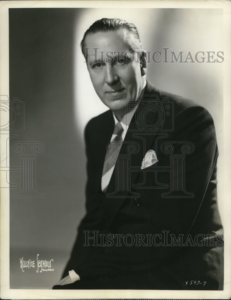 1936 Press Photo Joe Emerson, Baritone,who is heard in the Hymns of all Churches