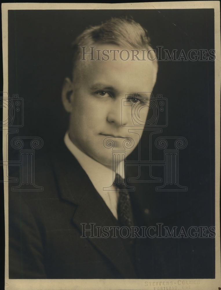 1924 Press Photo Charles Hall of Marshfield, Oregon Senator