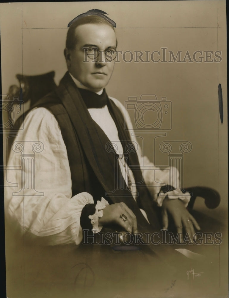 1929 Press Photo Bishop Huston father or Rt Rev Arthur Huston