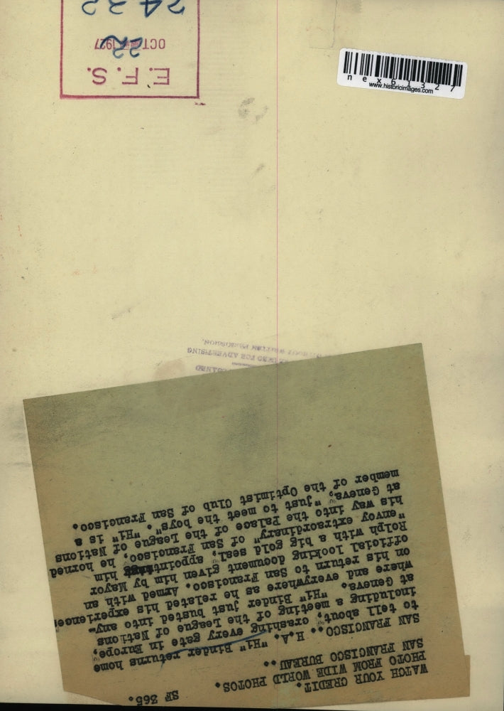 1927 Press Photo San Francisco Ha Hi Binder of Optimist Club