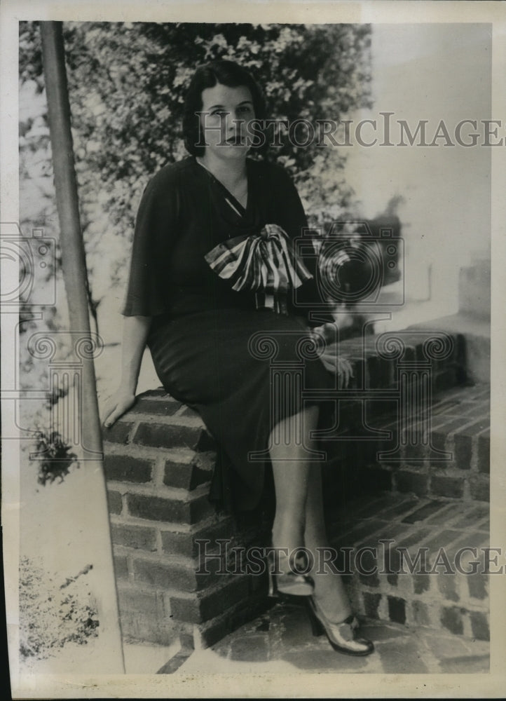 1934 Press Photo Mrs Frederick Phillips nee Kathryne De Grosse Hohnson