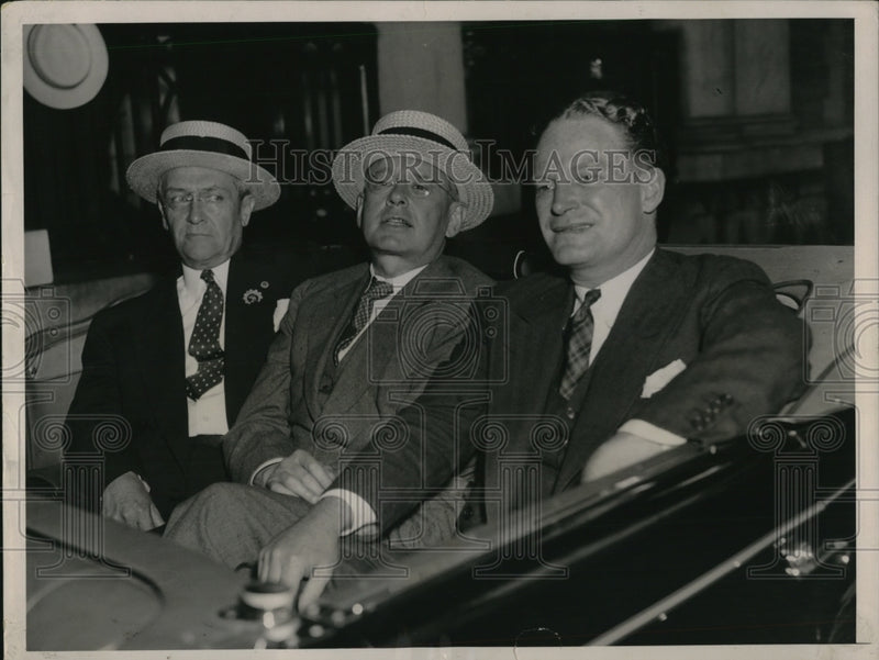 Load image into Gallery viewer, 1936 Press Photo Edward Butller, Gov Alf Landon and John Hamilton
