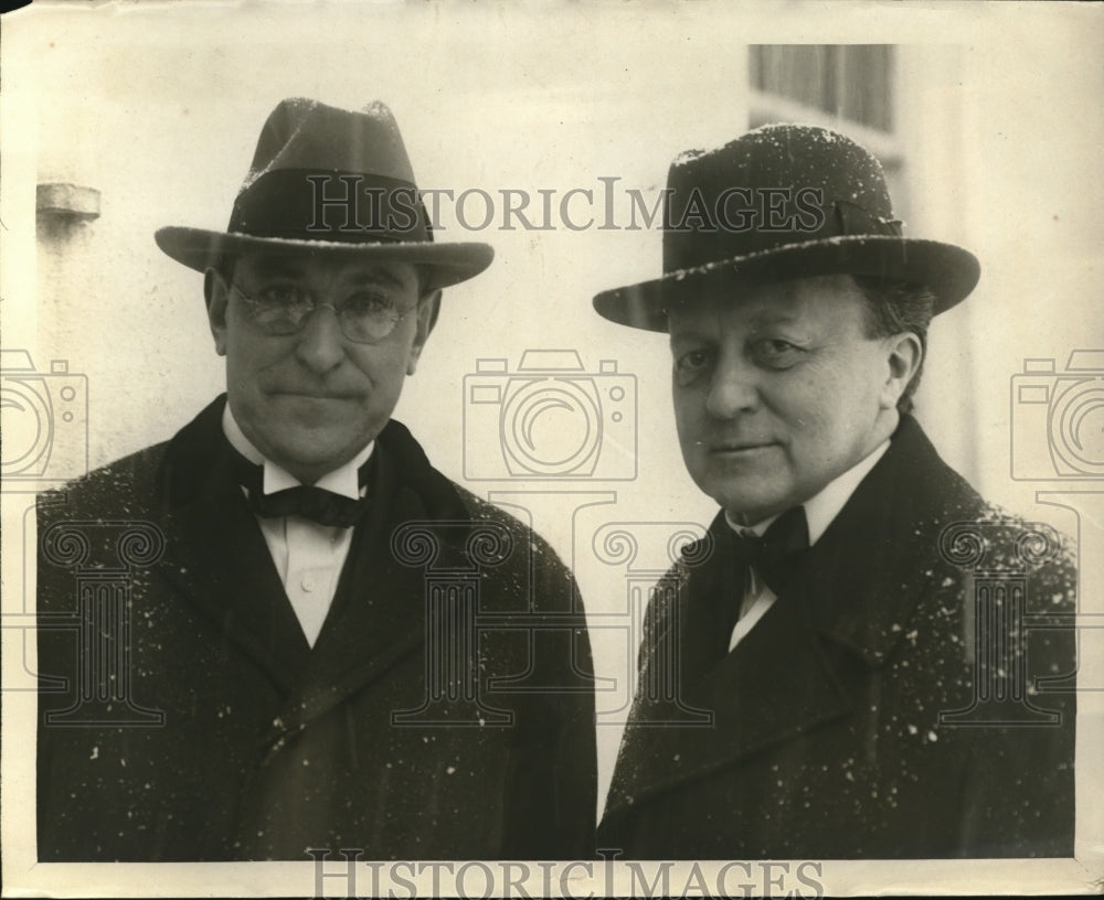 1924 Press Photo Owen J Roberts & Atlee Pomerene Govt counsel vs oil leases