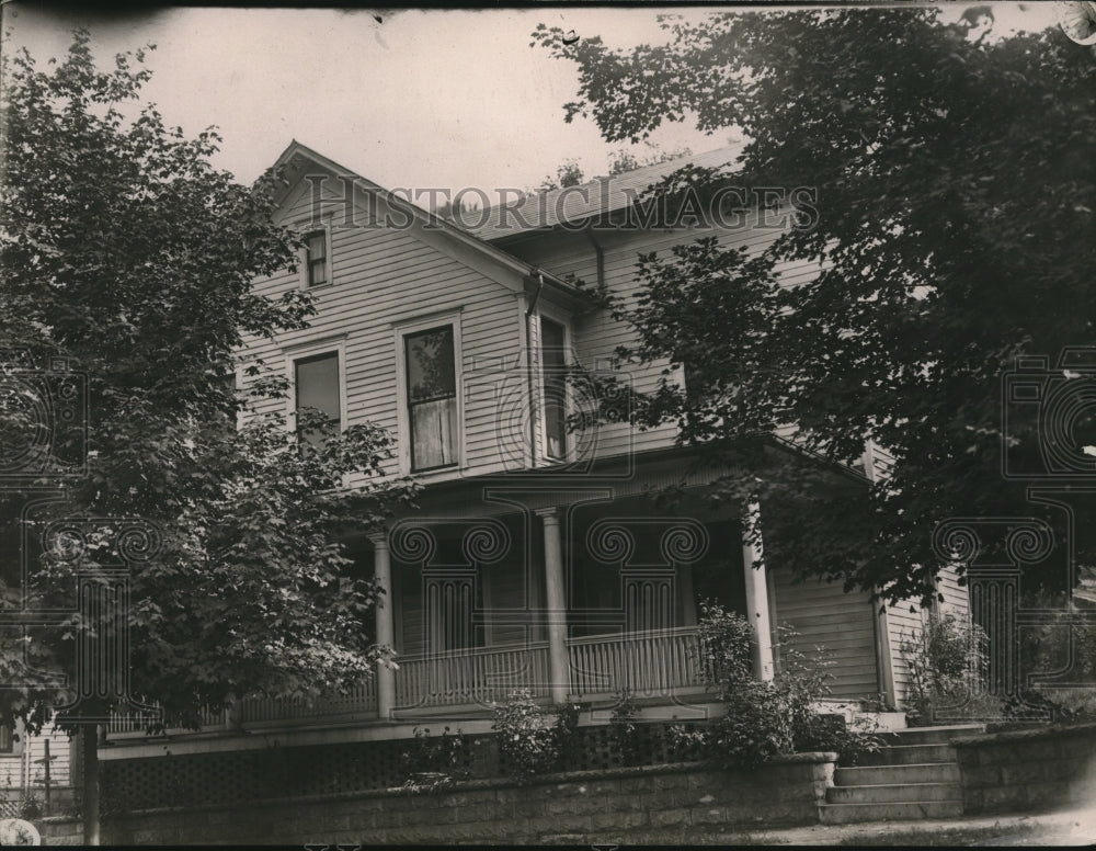 1922 Press Photo Mrs Kraus house in Pomeroy attached by creditors